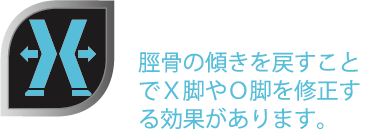 X脚・O脚を修正